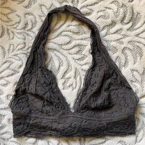 Pins & Needles Lace Bandeau - Dark Gray
